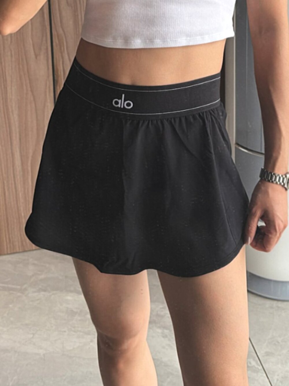 NWT🏷️ALO Yoga tennis skirt  classic black versatile style 🖤